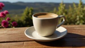 a cup of coffee