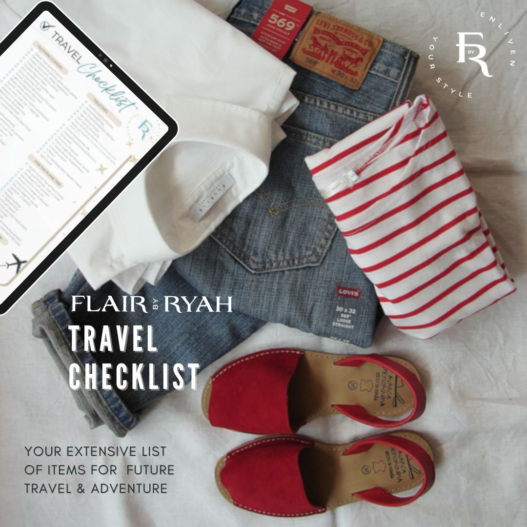 Flair TRAVEL CHECKLIST promo - Ryah Eastman